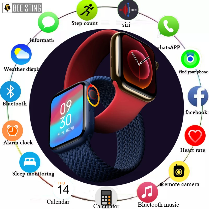 Смарт-часы IWO 68Pro женские 1 75 дюйма Bluetooth пульсометр мониторинг сна | Электроника