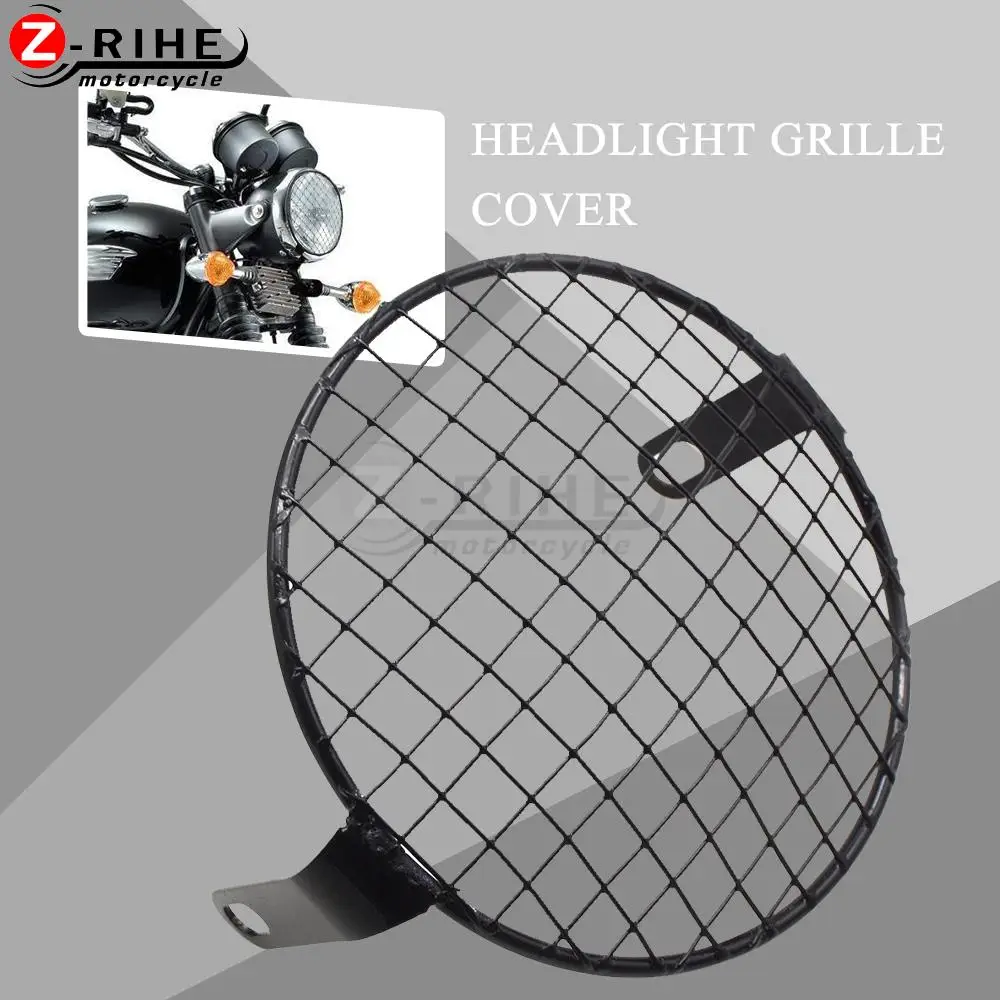 

Motorcycle For Benelli Cafe Racer 1130 502C MV Agusta Universal Vintage Headlight Protector Retro Grill Light Lamp Cover TNT600