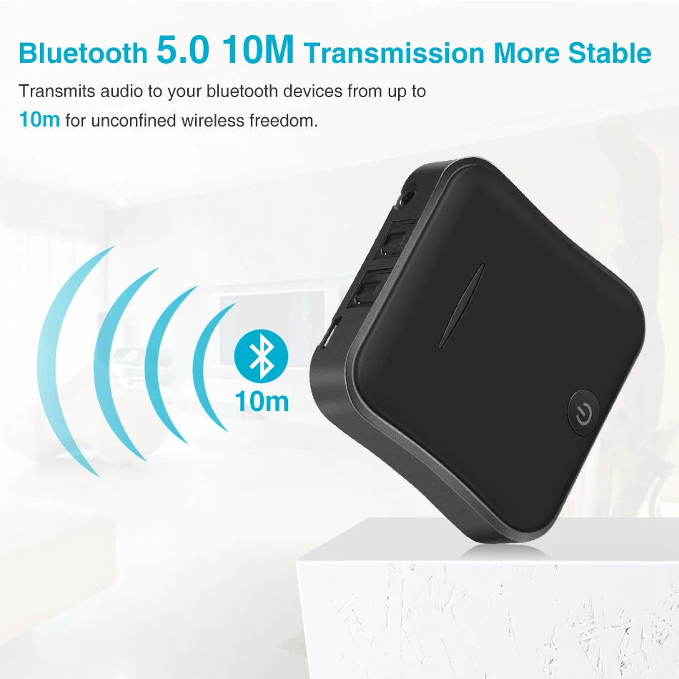 

Transmisor Bluetooth 5,0 receptor de Audio para música adaptador USB inalámbrico 3,5mm para TV PC