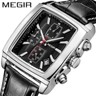 MEGIR хронограф кварцевые часы для мужчин s часы лучший бренд роскошные кожаные светящиеся военные наручные часы Мужские часы Relogio Masculino