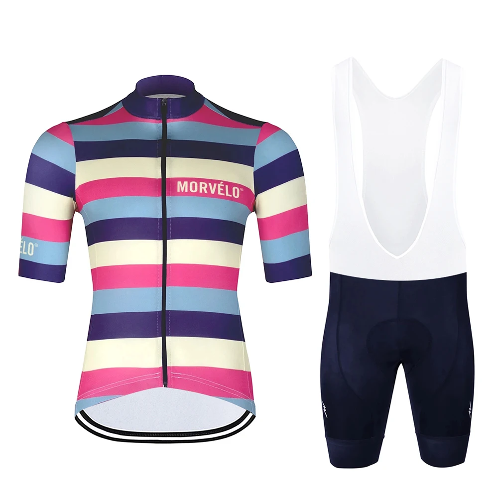 

2020 Morvelo New Cycling Jersey Summer Cycling Wear MTB Bicycle Wear Clothing Men's Road Bike Shorts Set Maillot Ciclismo Hombre
