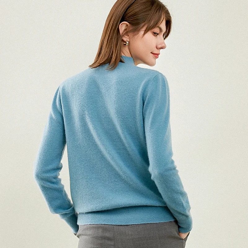 

Women Sweaters Pullovers Winter New Arrival O- Neck Jumpers High Quality Soft 100% Pure Cashmere Knitwear Girl Clothes Lady Top