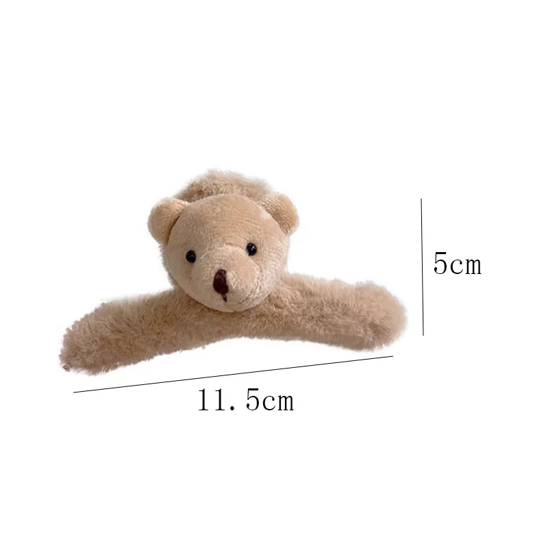 Новинка 2022 милые заколки для волос с мультяшным медведем девочек украшения