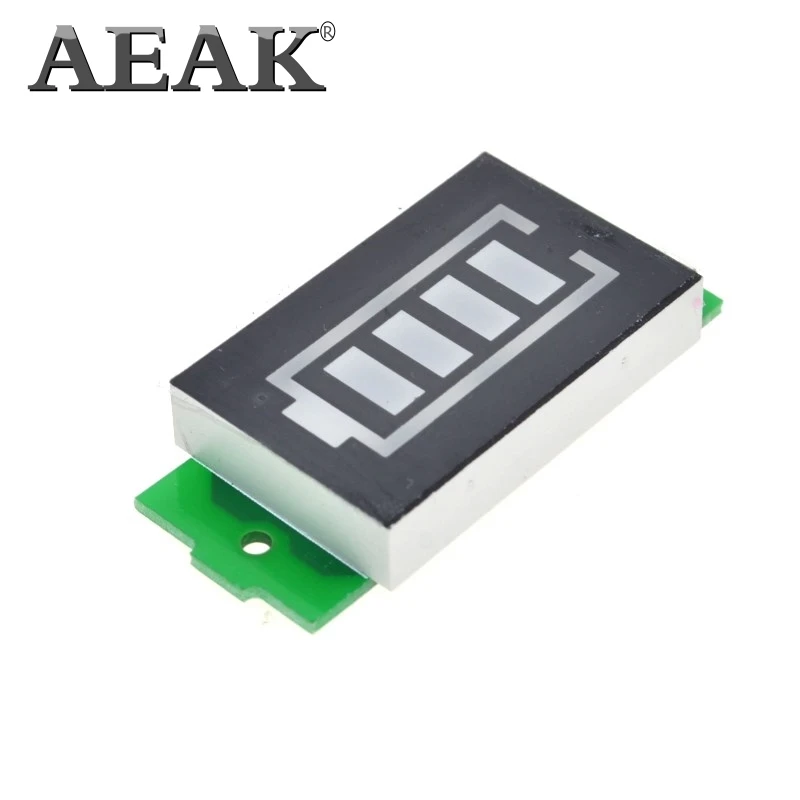 Индикатор емкости литиевого аккумулятора AEAK 1S 4S 3 7 в 4 2 синий дисплей тестер
