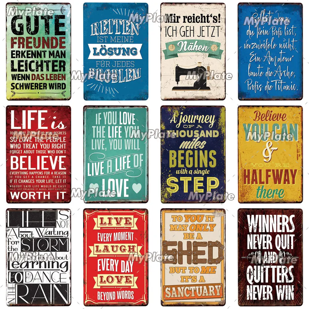 [MyPlate] мощный плакат верный металлический знак винтажный фотографический
