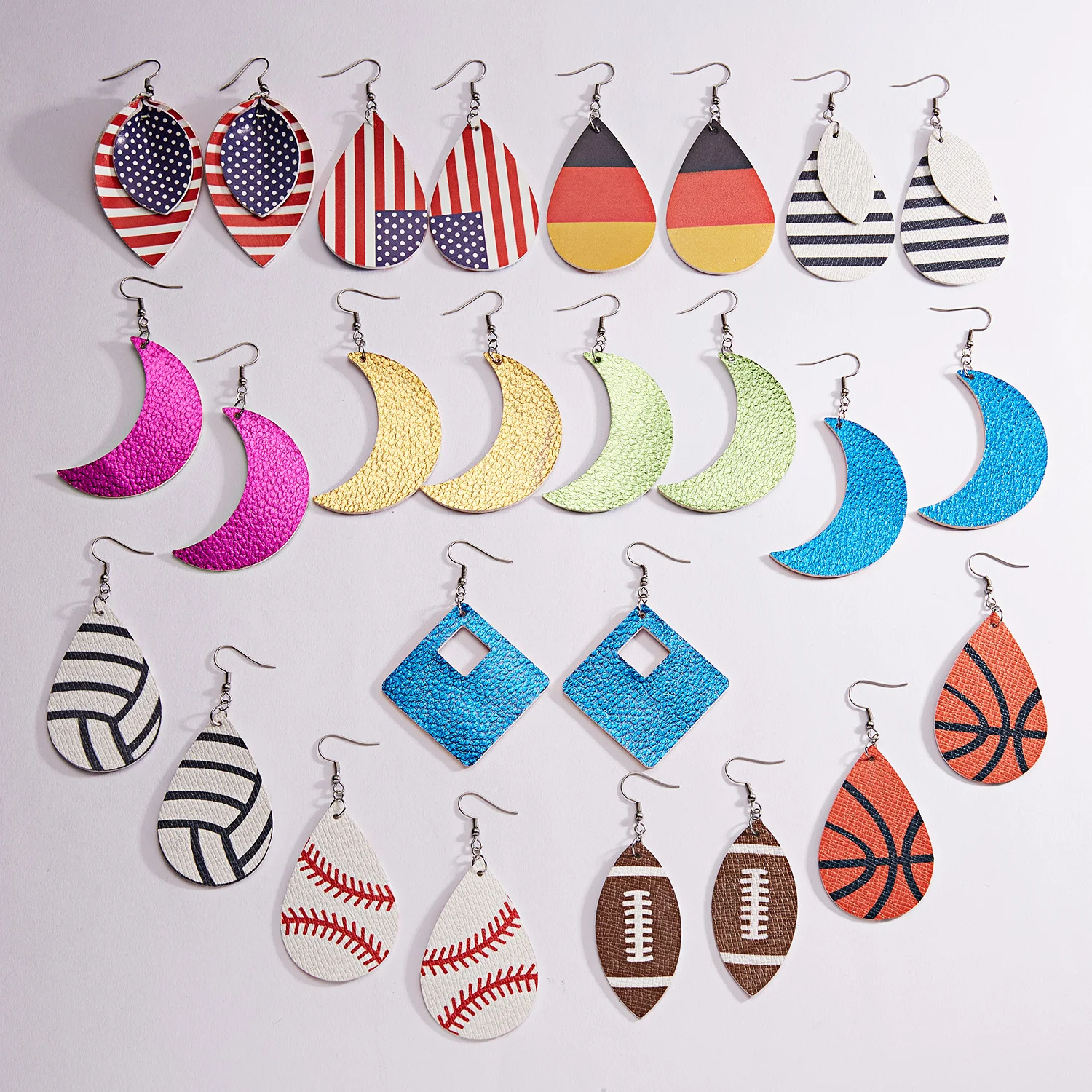 Женские серьги подвески из искусственной кожи|Серьги-подвески| |