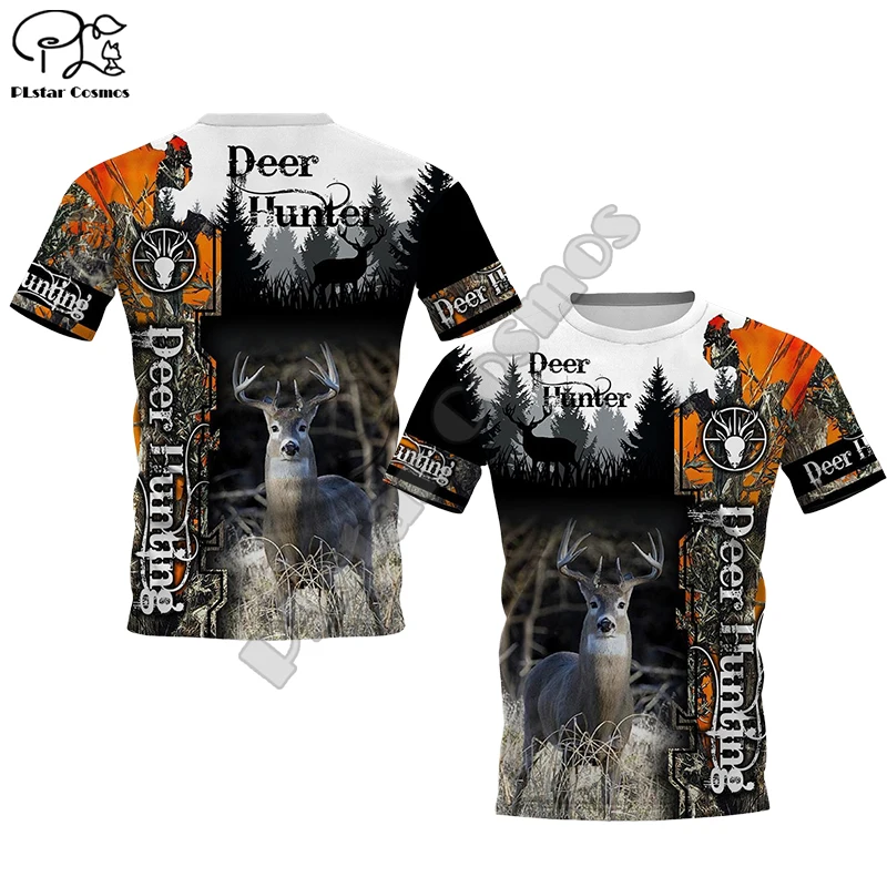 

Men women Unisex Native Indian Deer Hunting Printed 3D t shirt Summer New harajuku Skull tshirts tees casual short sleeve top 01
