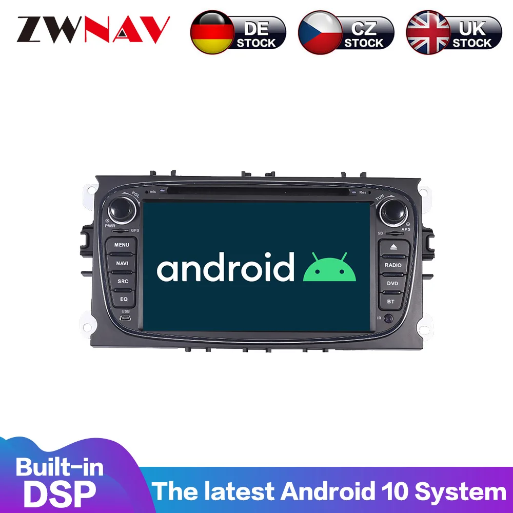 

Android 10 PX6 4G + 64 Гб DSP Carplay IPS экран для Ford FUCOS 2008 2009 2010 2011 мультимедийный плеер головное устройство DVD-плеер стерео