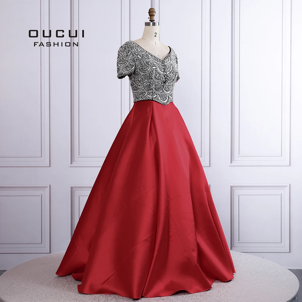 Мусульманское бальное платье 2019 вечернее с v-образным вырезом роскошное со