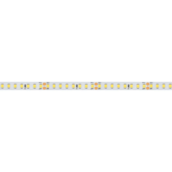 Светодиодная лента RT A160 8mm 24V Warm3500 (12 W/m IP20 2835 50m) ( высок.эфф.150 лм/Вт). Упаковка 50
