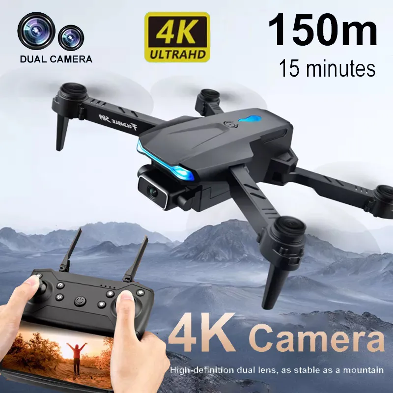 Новый S89 Pro дрон Радиоуправляемый мини-Дрон с 4k профессиональный двойной Камера HD и поддержкой Wi-Fi Fpv высота сохранение радиоуправляемого квадрокоптер с камерой вертолеты игрушечные дроны летающий шар игрушки - изображение