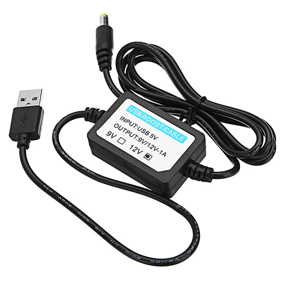 USB-адаптер для кабеля питания постоянного тока от 5 В до 12 Повышающий Модуль шнур |