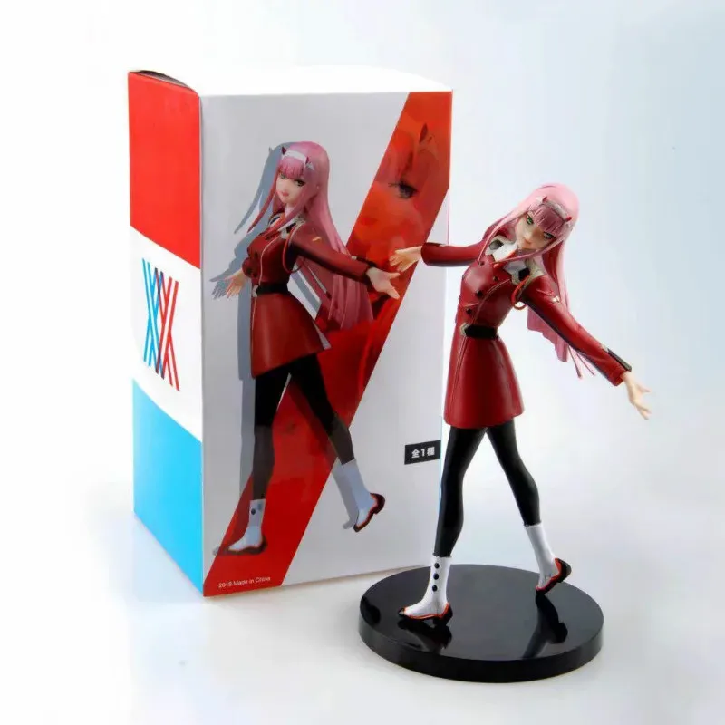 Фигурка аниме Darling in the FRANXX Zero Two 02 красная/белая одежда сексуальные фигурки из ПВХ