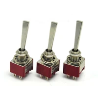 3pcs toggle switches for amplifier dac long flat handleamplifier chassis tube