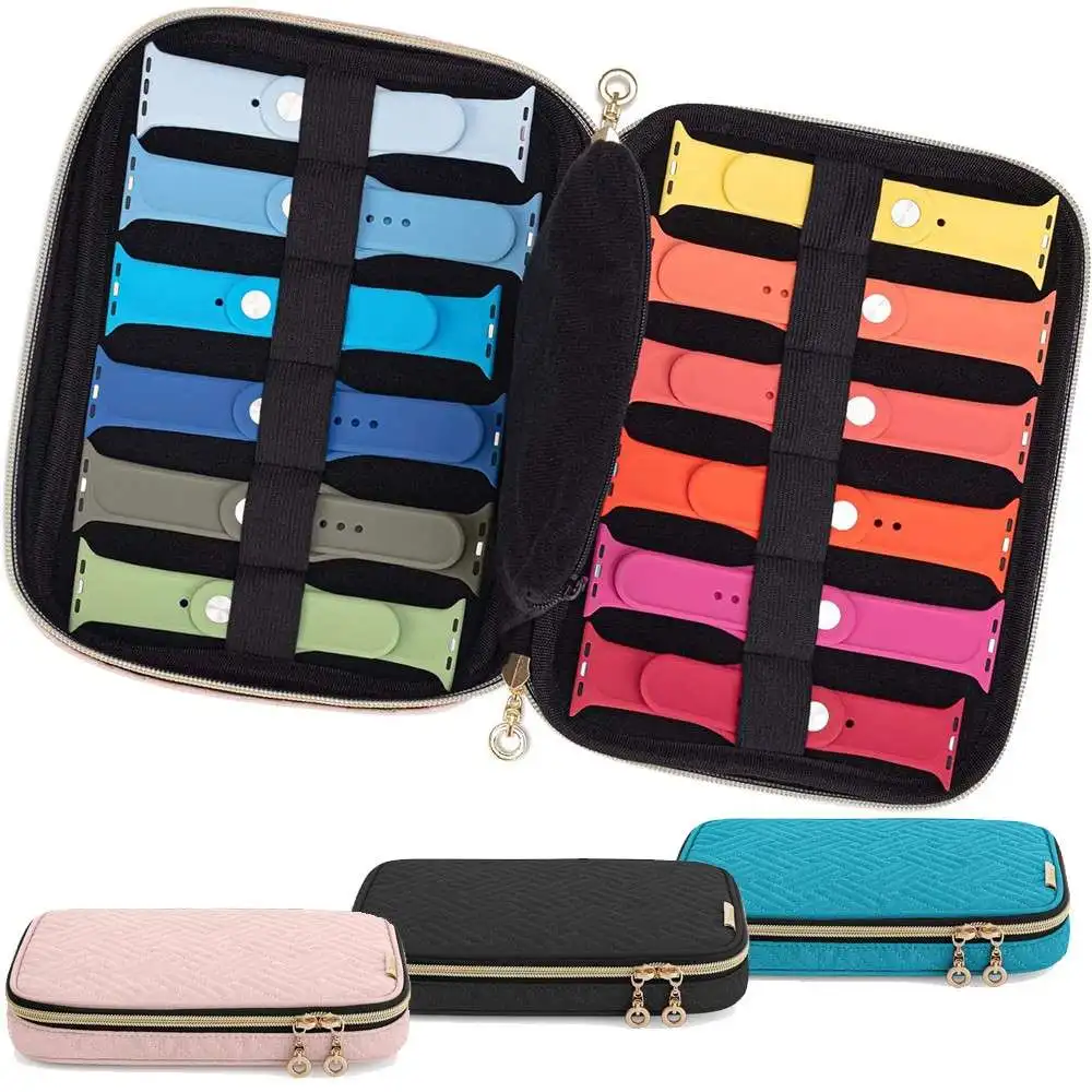 

Прочная Коробка для хранения ремешка для часов, держатель браслета, сумка-Органайзер для ремешка часов, аксессуары для ремешков часов