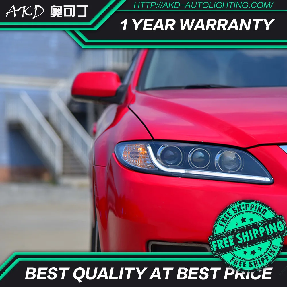 АКД автомобильного тюнинга фара для Mazda 6 2004-2015 светодиодные фары DRL