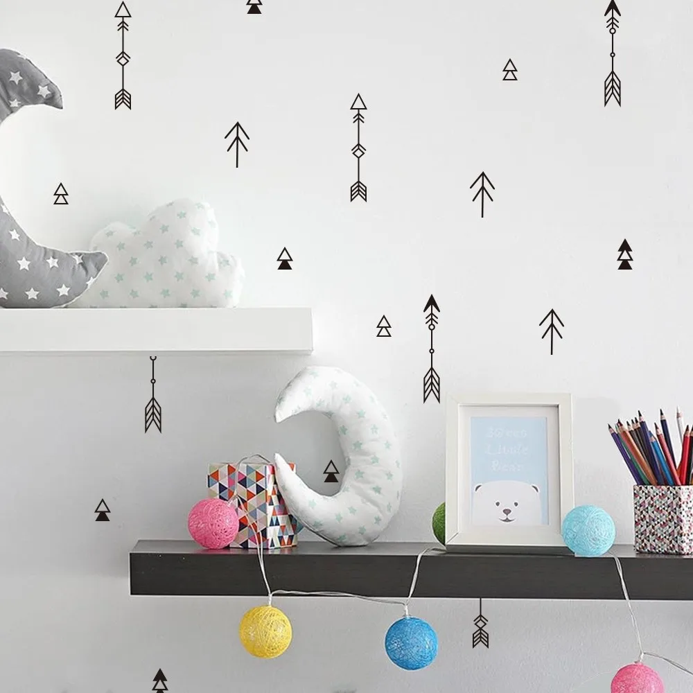 6Pcs/set Fashion PVC Cartoon Wallpaper Kid's Room Kindergarten Decorative Stickers Living Backgrund Wall Landscaping | Дом и сад