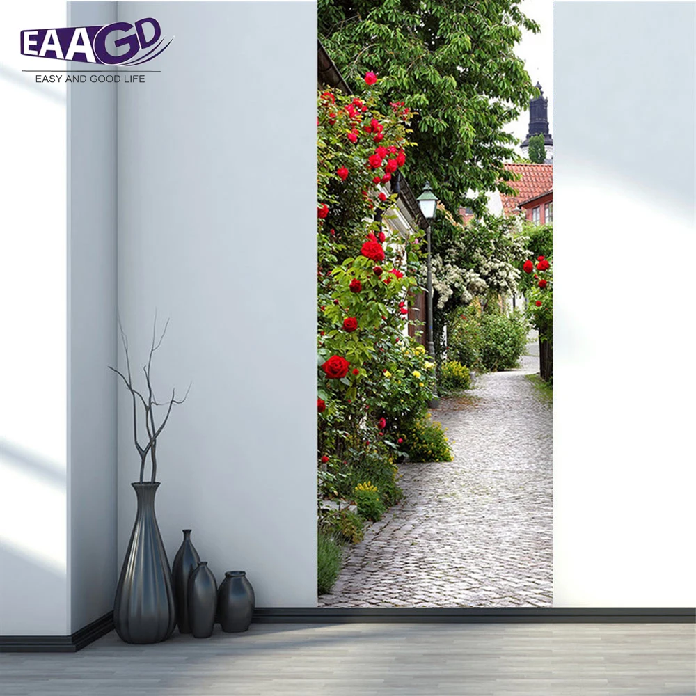 2 шт./компл. цветные розовые двери художественный Декор для дома креативные DIY 3D