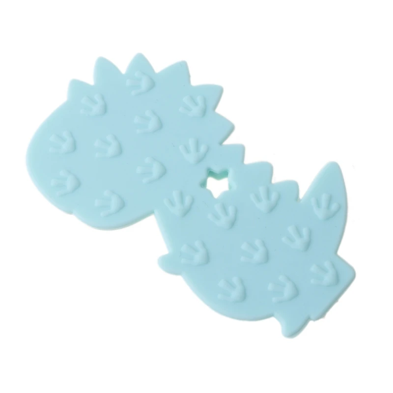 

Baby Silicone Teether Newborn Soother Chewable Teething Toy Cartoon Dinosaur Shaped Safety Soft Kids Toys