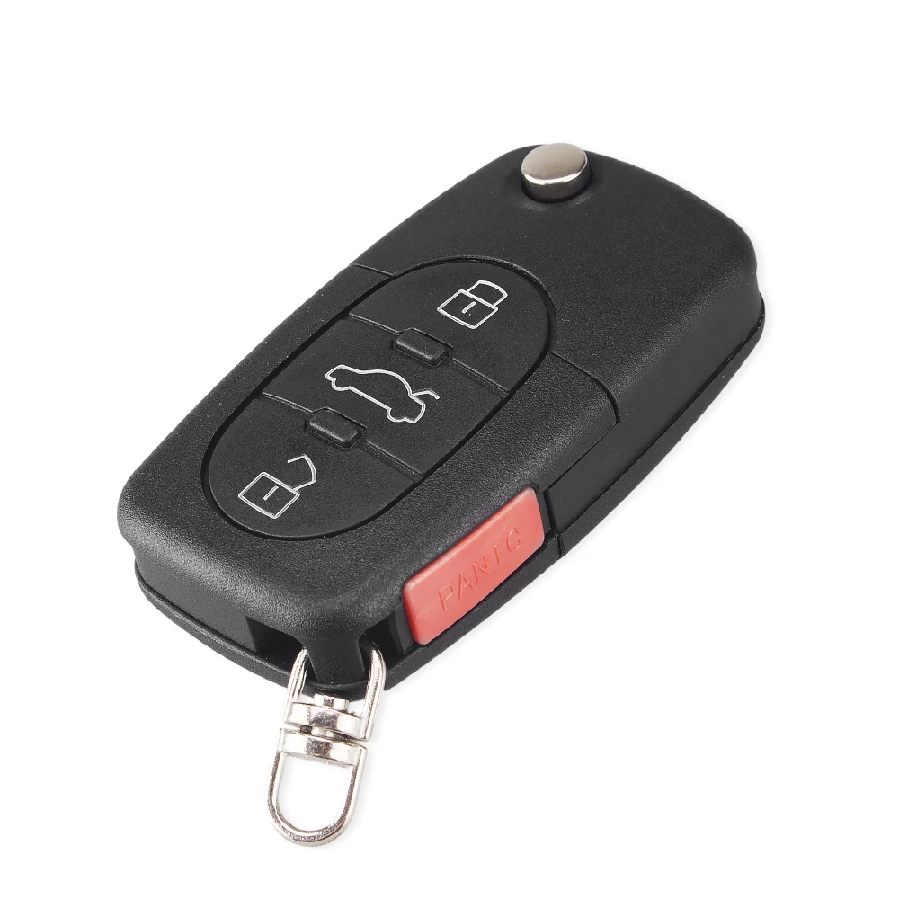 KEYYOU Cutting Copy Blade 2/3/4 Button Folding Remote Car Key Shell Flip Fob for Audi A2 A3 A4 A6 A8 TT CR2032 Blank Case | Автомобили и