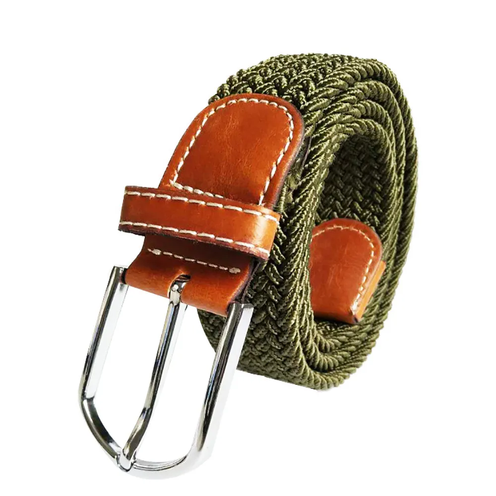 Вязаный пояс унисекс регулируемый Повседневный парусиновый военный Боевые