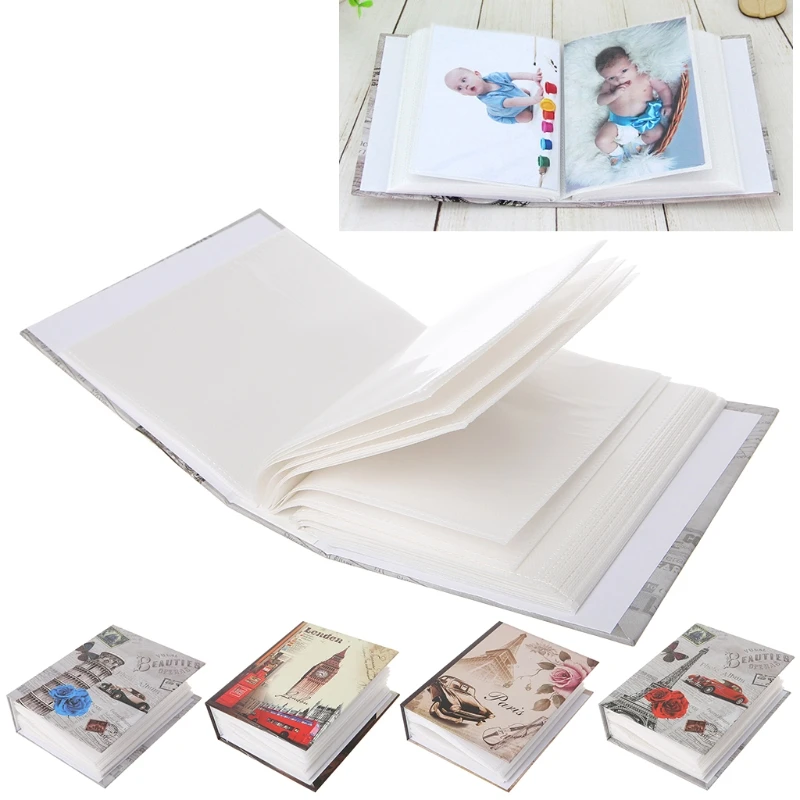 

100 Pictures Pockets Photo Album Interstitial Photos Book Case Kid memory Gift X7YF