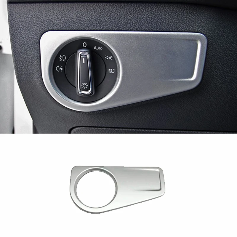 

Car Headlamps Adjustment Switch Cover Trim ABS Chrome Sticker Styling Accessories For Volkswagen VW Seat Tarraco 2018 2019 2020