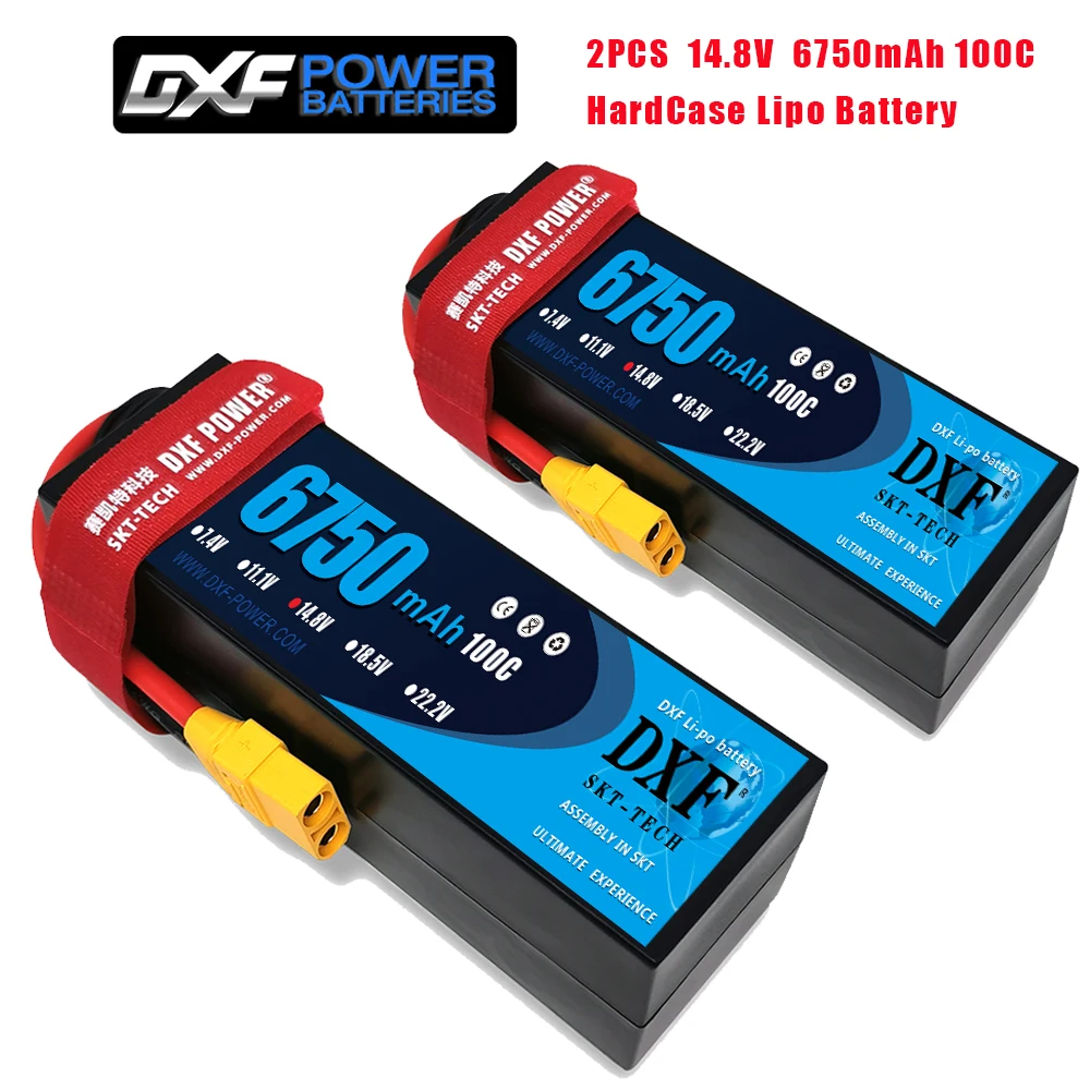 dxf 2 шт 3s 4s 111 v 148 v 6750 мач 6400 мач 7500 мач 6700 мач 5 мм