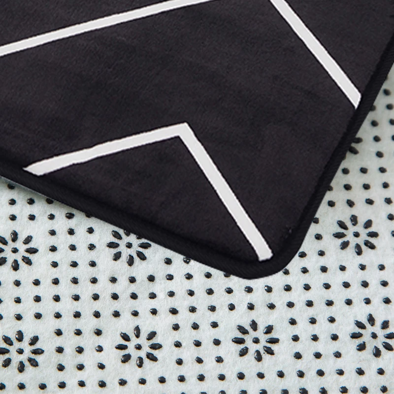 Дверной коврик коралловый бархатный для спальни кухни ванной нескользящий