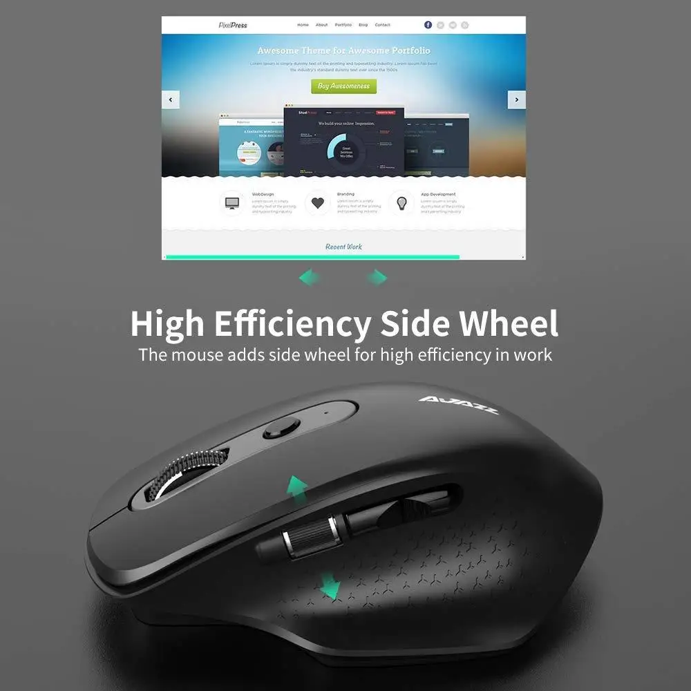 Беспроводная Bluetooth мышь Ajazz i660T многорежимная оптическая игровая 3200DPI 4 0 2 4G 250 Гц с
