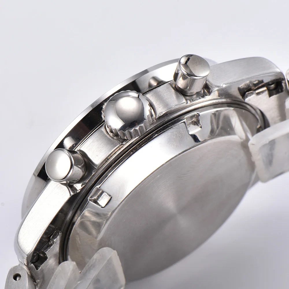 

men's watch 39.7mm Moon watch chronograph function quartz watch luminous waterproof date stainless steel