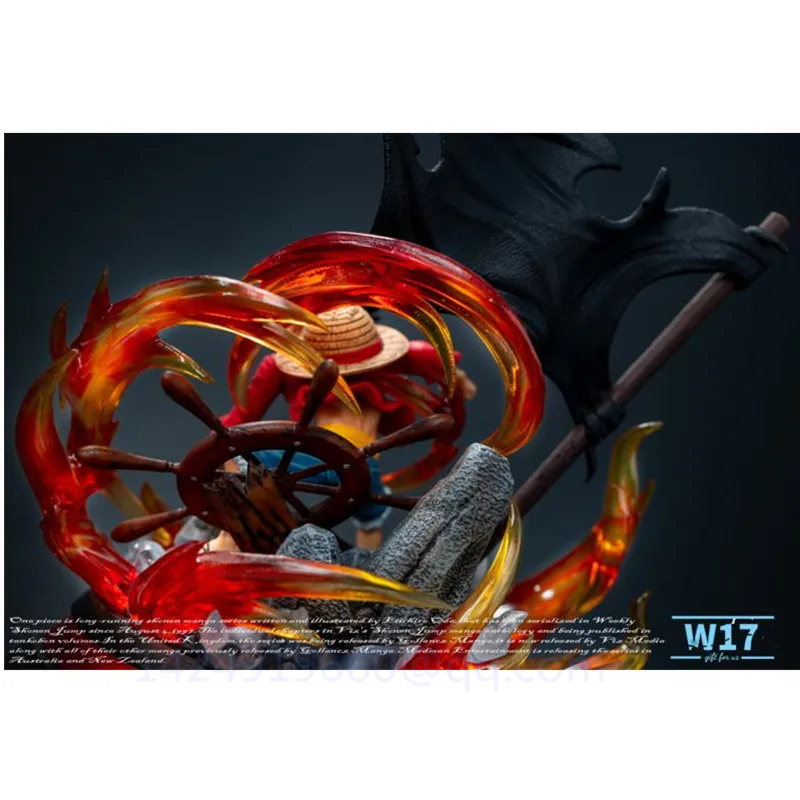 

Anime GK Statue ONE PIECE Monkey D Luffy After Two Years Luffy Straw Hat Pirates LED Resin Action Collectible Model Toy R276