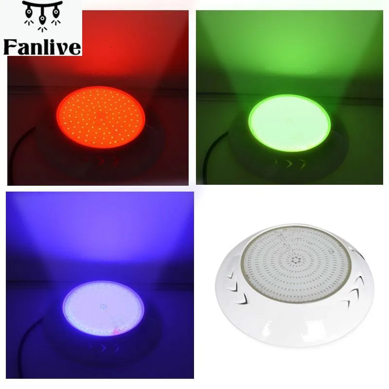 2 шт. IP68 полимерный светодиодный RGB Светодиодный светильник для - Цена: 19 997,10 руб.