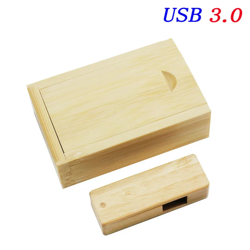 JASTER USB 3,0 Натуральные Деревянные USB+ упаковочная коробка USB флеш-накопитель деревянная Флешка 4G 8GB 16GB 32GB u диск фотографии свадебные подарки - Цвет: bamboo