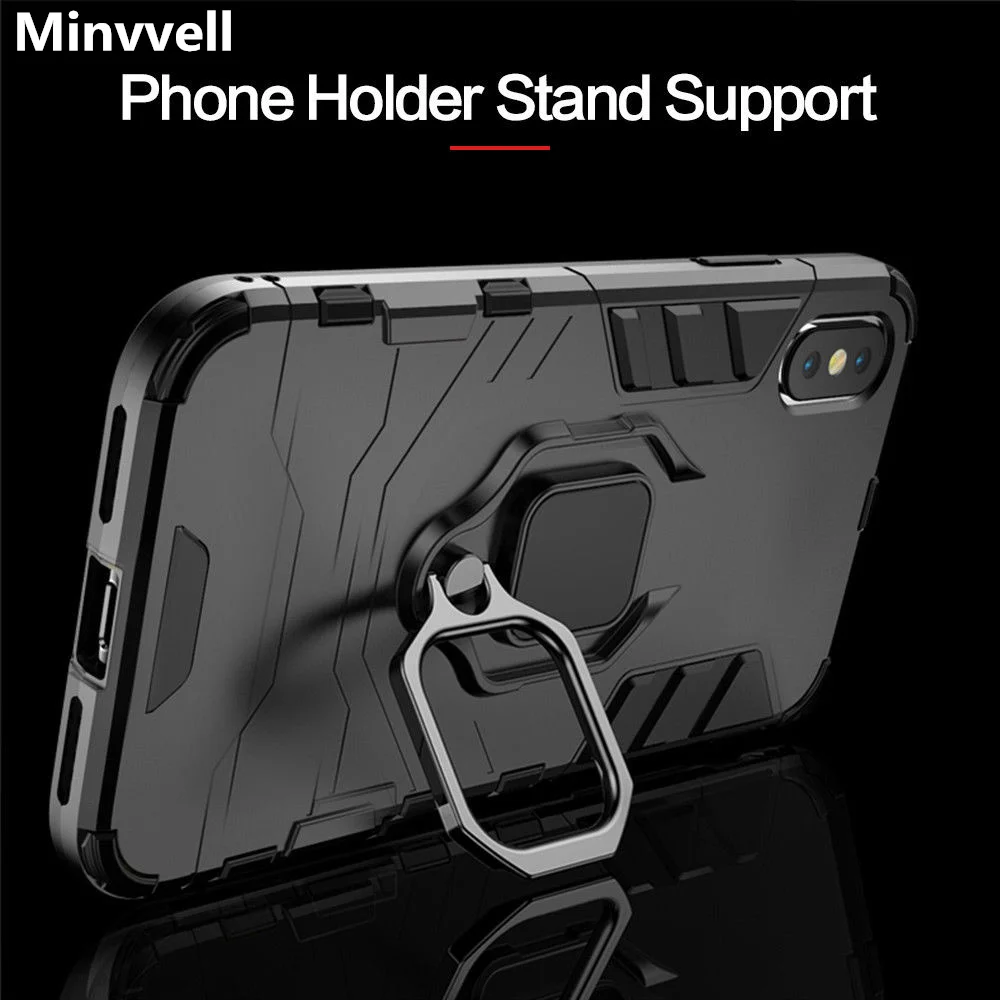 Противоударный чехол 4 в 1 для iPhone 6 6S 7 8 Plus XS X 5 блестящий Xs Max XR магнитные держатели
