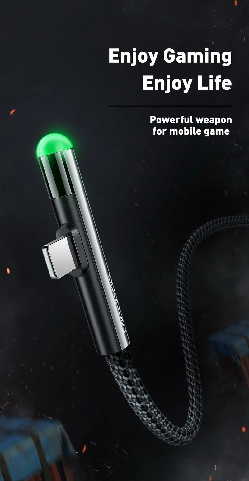MCDODO 2.4A светодиодный кабель для быстрой зарядки usb кабель для зарядки мобильного телефона для iPhone 11 Pro XS MAX XR X 8 7 6s Plus SE кабель для передачи данных
