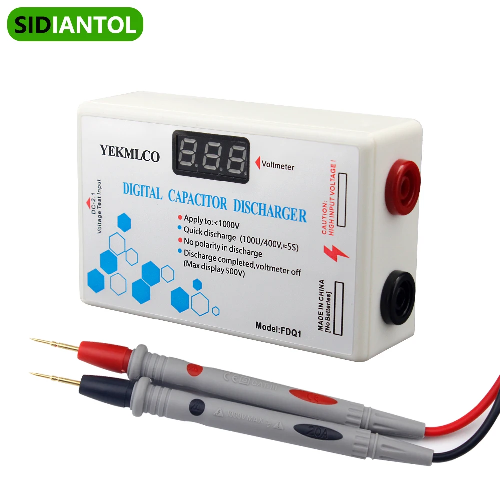 Высоковольтный разрядный инструмент 1000 В батарея конденсатор цифровой