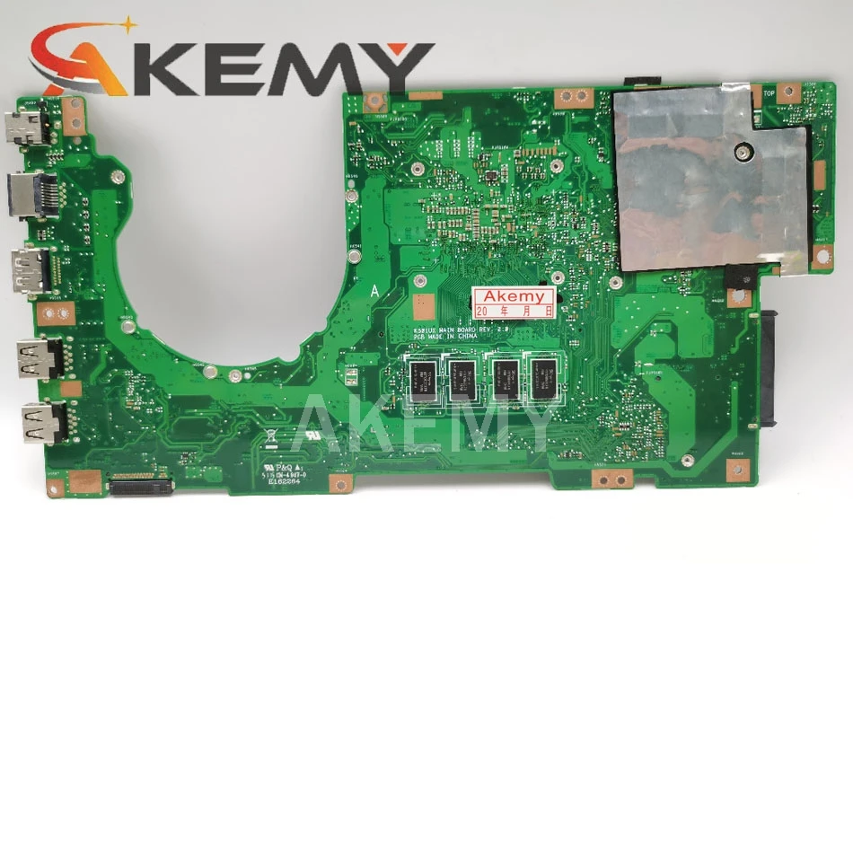 Материнская плата Akemy K501UX для ноутбука ASUS K501UB K501U DDR3 4GB-RAM i7-6500U w/ GTX950M материнская