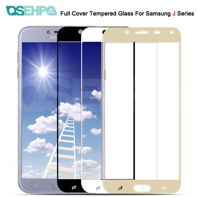 9D полное покрытие закаленное Стекло для Samsung Galaxy J3 J5 J7 Экран протектор для J2 J4 J6 J8 защитный Стекло пленка