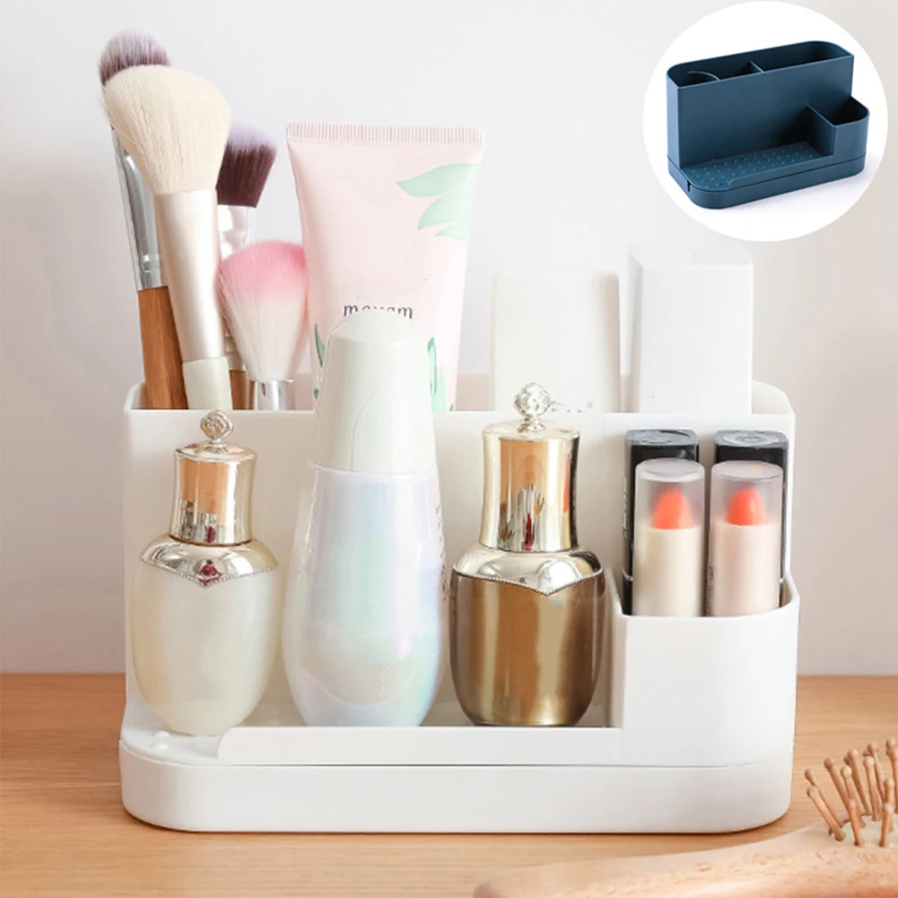 

Rotatable Makeup Organizer Multi-Purpose Jewelry and Cosmetic Storage Box for Bathroom Dresser and Bedroom