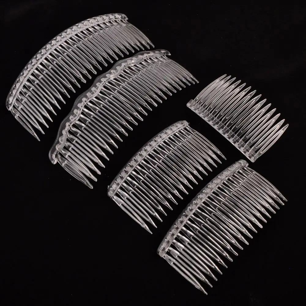 Гребень для волос Женский Пластиковый прозрачный белый 100 шт. | Украшения и