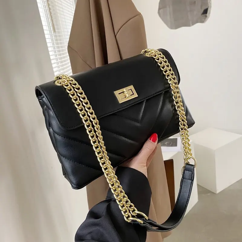 

Large Leather Tote Bags Designer Chains Shoulder Handbags Female Messenger Famous Brand Crossbody Bag for Women Sac Fashion 2021