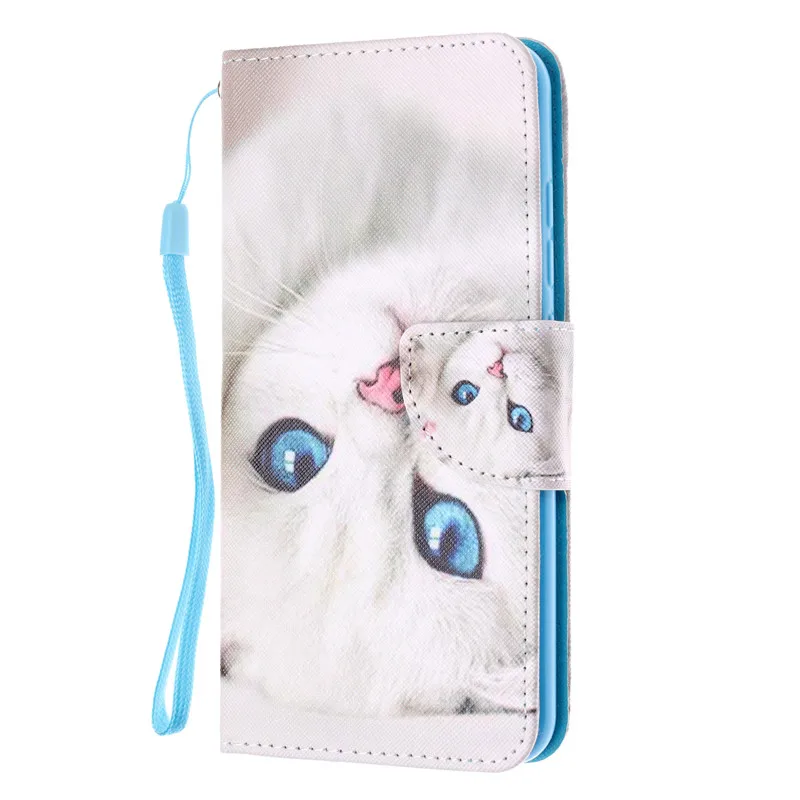 COOLY кожаный чехол с кошкой для Xiaomi Mi 8 Lite 9T Pro задняя крышка на Xiomi A1 A2 5X 6X бумажник
