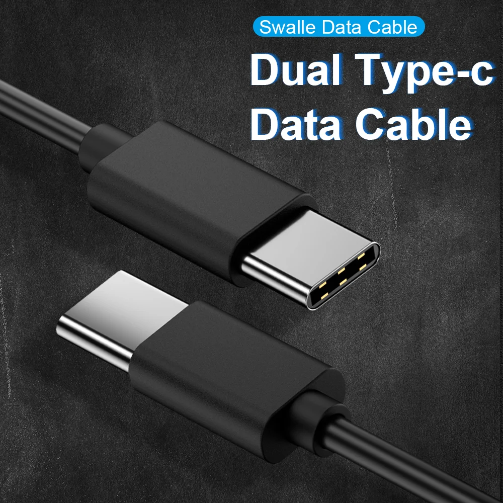 Swalle Dual Type C USB кабель для Samsung S20 быстрой зарядки Мобильный телефон устройств