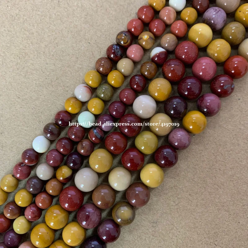 Бесплатная доставка бусины из натурального камня Mookaite яшмы вокруг россыпью 15