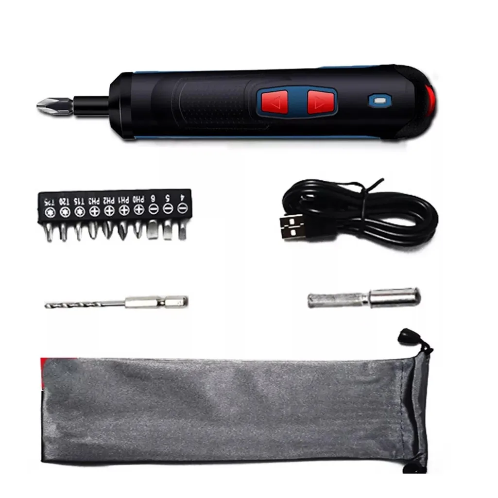 Мини беспроводной набор отверток 320 об/мин отвертка с прямой ручкой шуруповерт usb