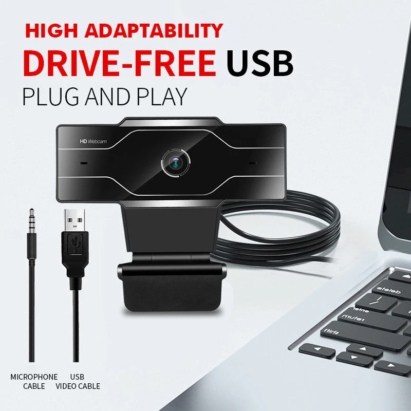 

2K 1080p 720p 480p Conference PC Webcam Autofocus USB Web Camera Laptop Desktop For Office Meeting Home With Mic 1080P HD WebCam