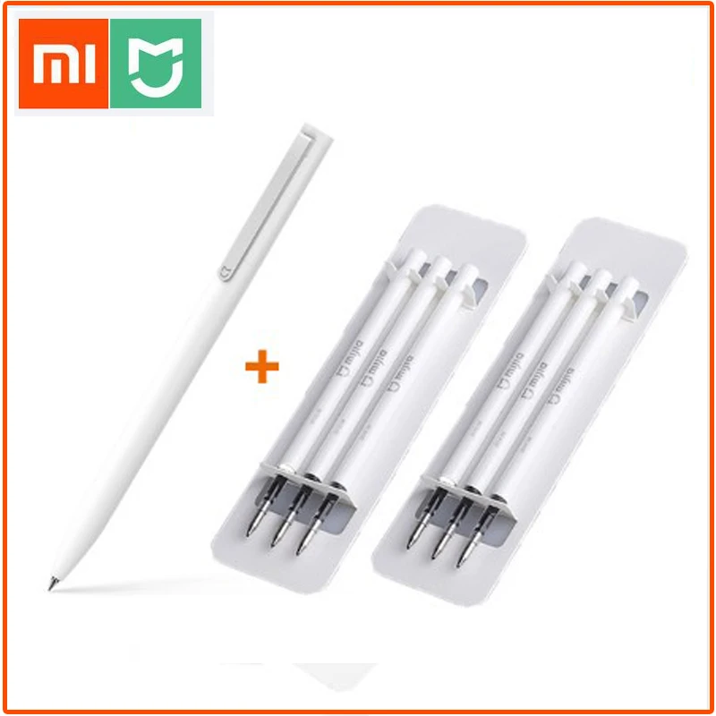 Xiaomi Mijia, ручка-знак, 9,5 мм, прочные ручки для подписи, японские чернила, Premec, гладкая, PREMEC, Швейцария, черный, заправка, MiKuni