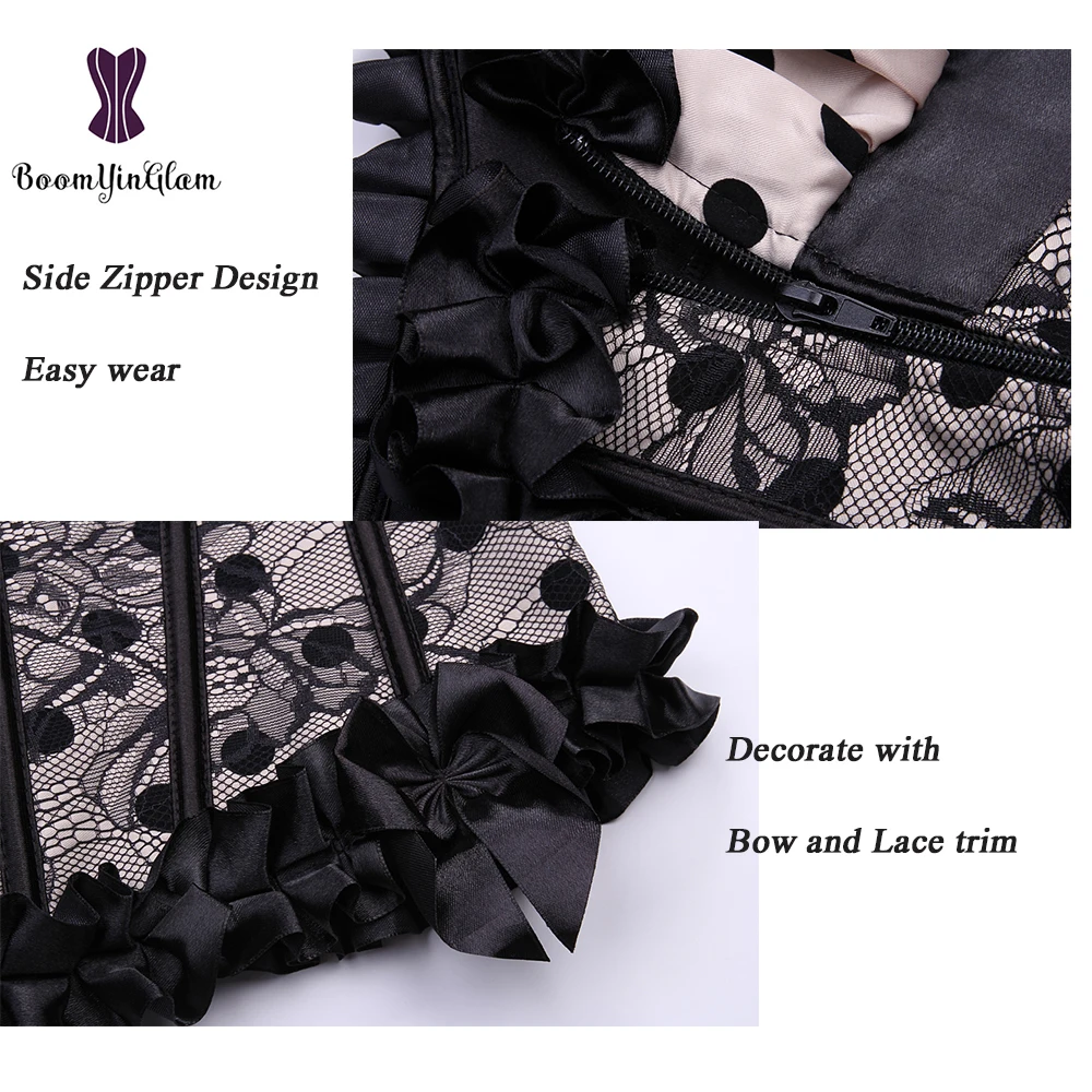 

Bustiers Corset Lace Trim Corset Overbust Waist Cincher Corsets and Bustiers Lingerie Tops Waist Cincher Red 6XL Corset Tops