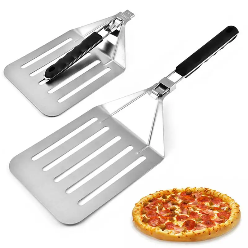 

1pc Non-Slip Folding Cake Spatula Cookie Stainless Steel Cake Server Blade Cutter Pie Pizza Shovel Cake Spatula Baking Tools